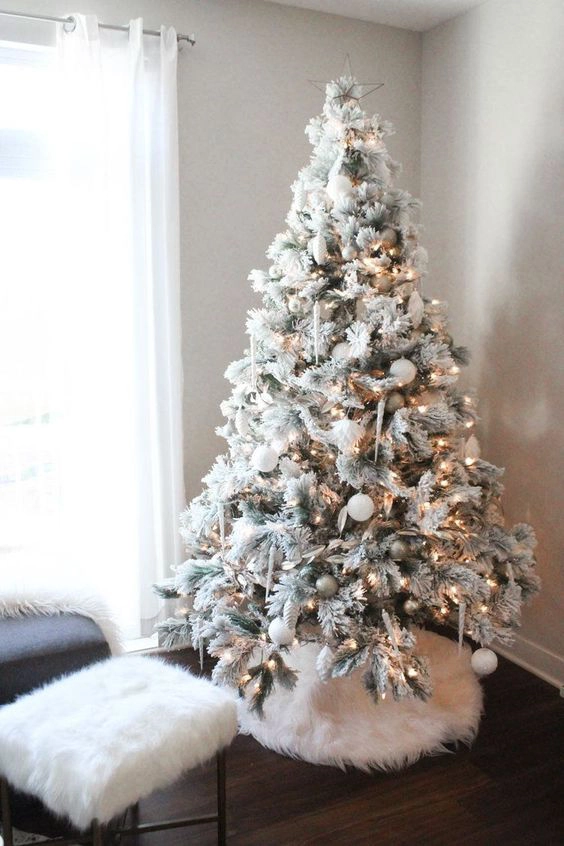 arboles de navidad blancos